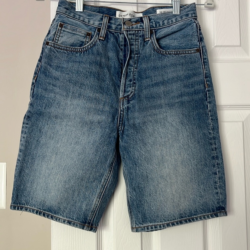Aritzia Denim Forum Joni loose bermuda short